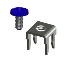 Low Profile PC Mount w/ Blue Screw-Unassembled