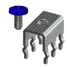 Vertical Screw Terminal w/Blue Screw-Unassembled