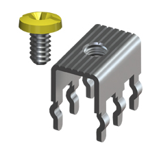 Vertical Screw Terminal w/Yellow Screw-Unassembled