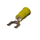 Solderless Block Spade Insulated Flanged Terminal