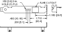 PC Bracket - Network Card