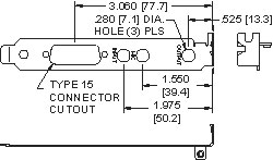 PC Bracket - Sound Card
