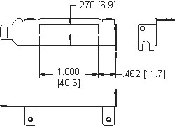 PC Bracket for Low Profile Use