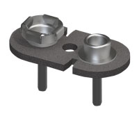 9 Volt Snap on Contact assembly-.400