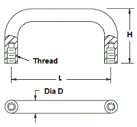 Round Brass Instrumentation Handle