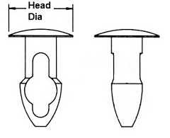 Key Hole Panel Rivet