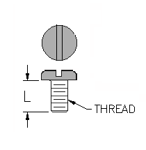 M2.5 Pan Head Screw, 6.0 L