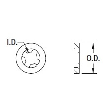 Nylon Retaining Washer