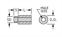 1/4 Round Swage Spacer